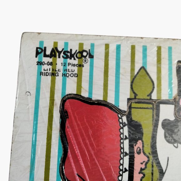 Vintage Playskool Little Red Riding Hood 12 Piece Puzzle Made In USA - Picture 3 of 5